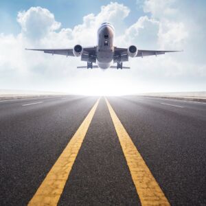Airplane taking off